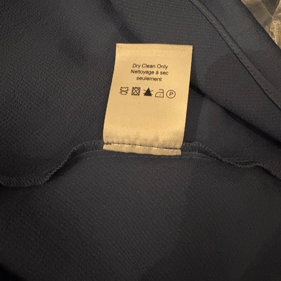 Veronica Beard Kura Blue Cowl Neck Dress, Long, Sleeveless - Picture 7 of 7